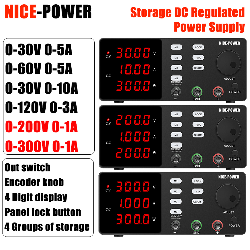 Switching Dc Power Supply 300V 1A - NICE-POWER 200V/300V 1A DC Güç Kaynağı