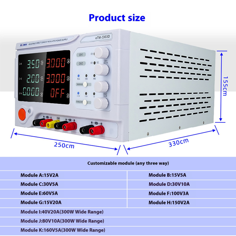 Masaüstü Lineer Güç Kaynağı 4  - Linear Dc Power Supply Triple Output incelemesi ve fiyatı