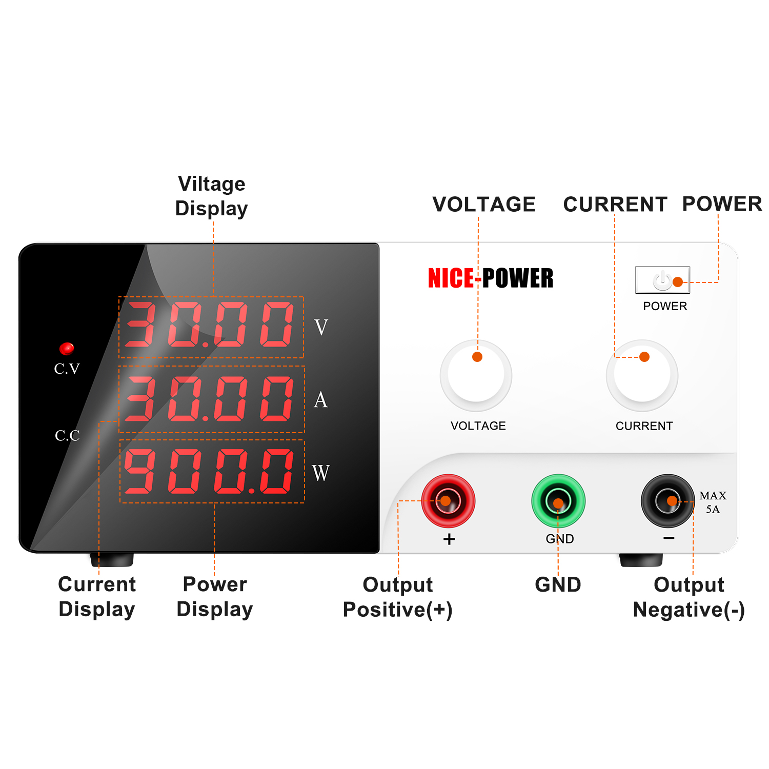 NICE-POWER 30V 30A Tezgah Güç  - High Power 60V 20A Bench Power Supply incelemesi ve fiyatı