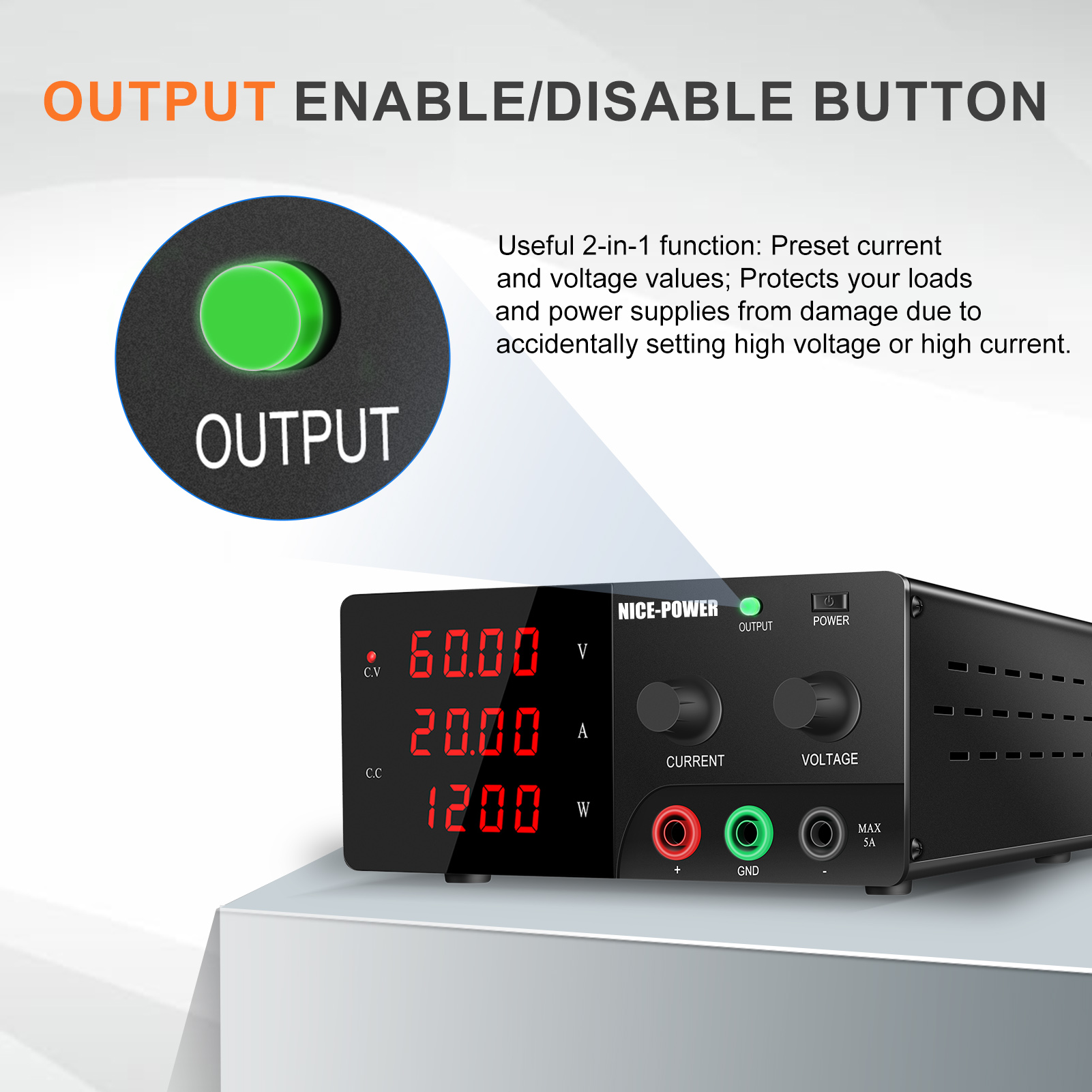 NICE-POWER 60V 20A Yüksek Güçl - High Power 60V 20A Bench Power Supply incelemesi ve fiyatı