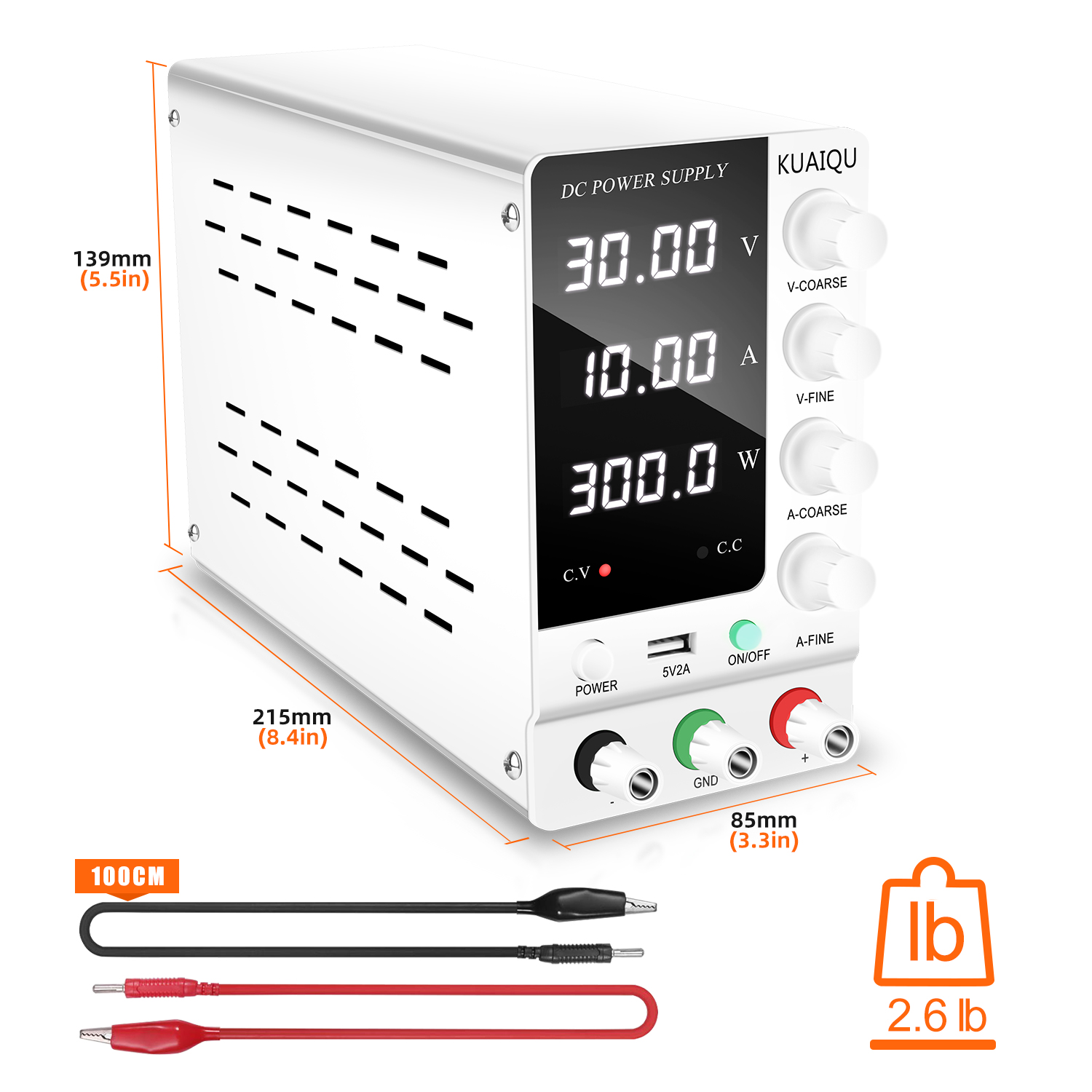 KUAIQU Lab DC Güç Kaynağı 30V  - High Precision Adjustable Lab Power Supply 120V 3A incelemesi ve fiyatı